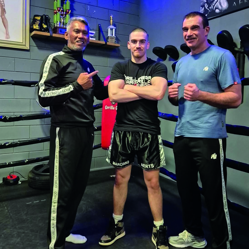 Peter Aerts en zoon Marciano bij Gorilla Gym